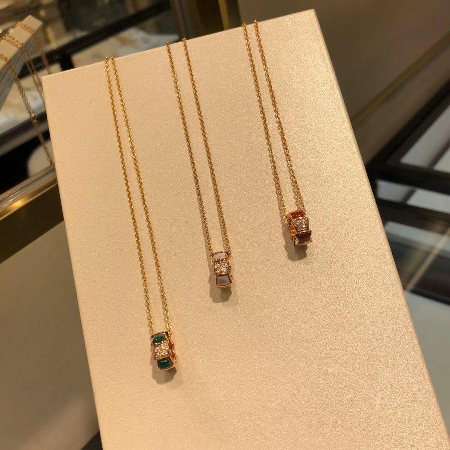 [Vellora Opalyn]SERPENTI PEDANT DIAMOND NECKLACE