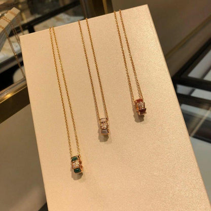[Vellora Opalyn]SERPENTI PEDANT DIAMOND NECKLACE