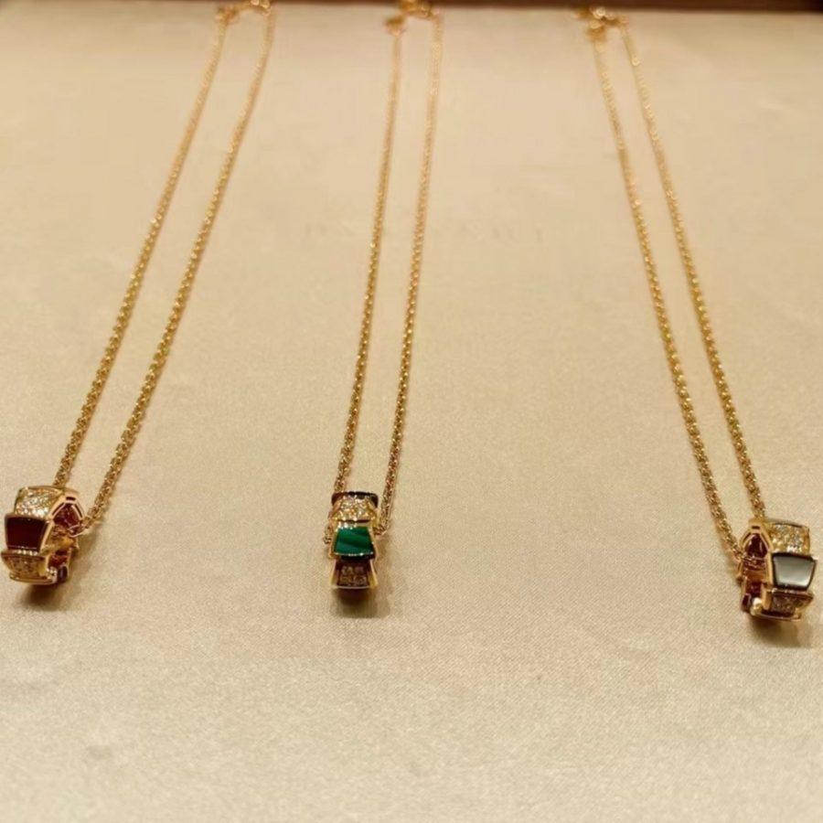 [Vellora Opalyn]SERPENTI PEDANT DIAMOND NECKLACE