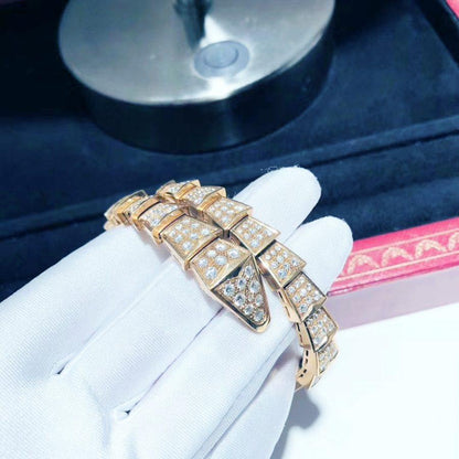 [Vellora Opalyn]SERPENTI BRACELET 8MM PINK GOLD DIAMOND