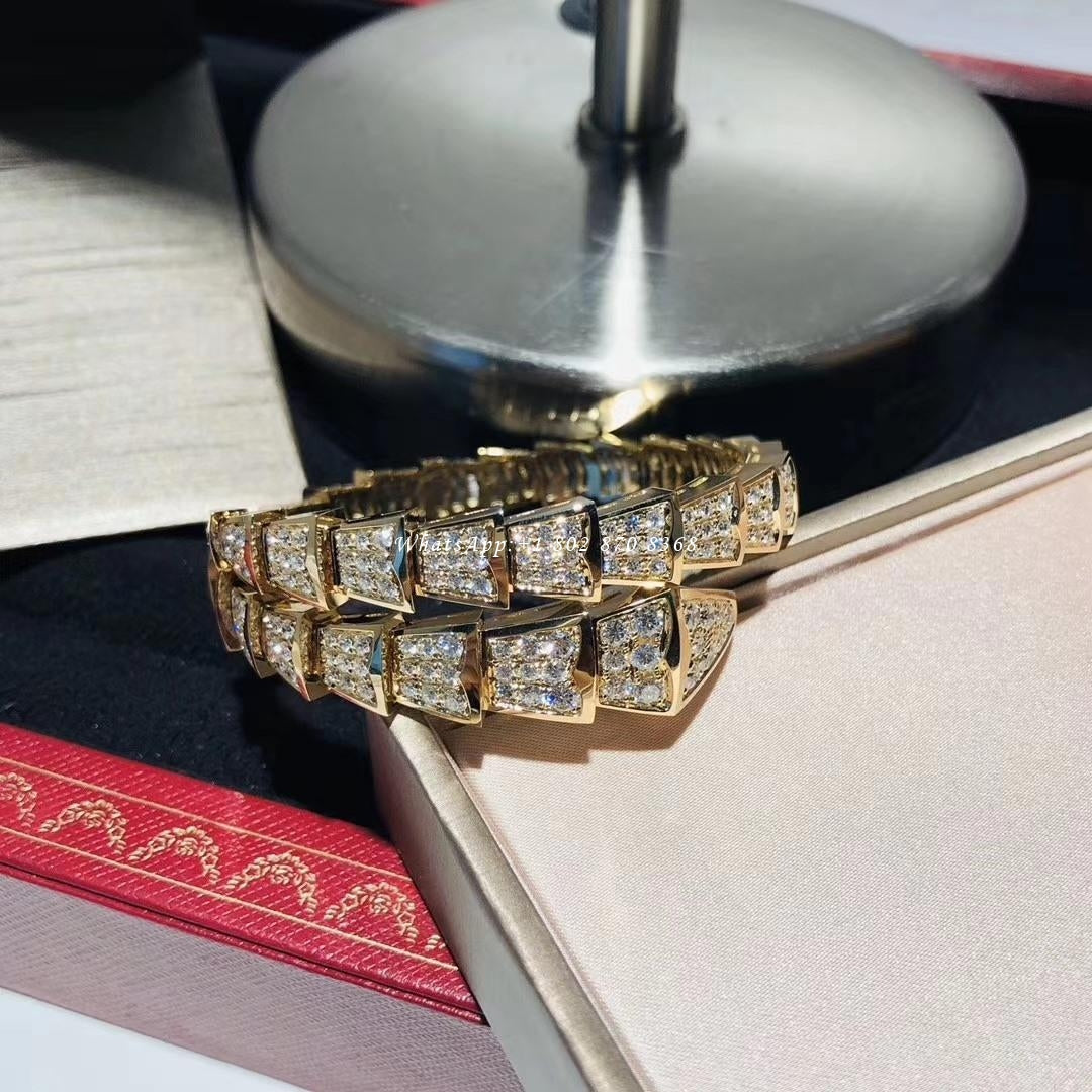 [Vellora Opalyn]SERPENTI BRACELET 8MM GOLD DIAMOND