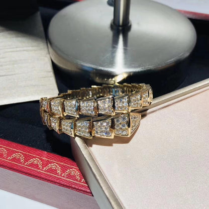 [Vellora Opalyn]SERPENTI BRACELET 8MM GOLD DIAMOND