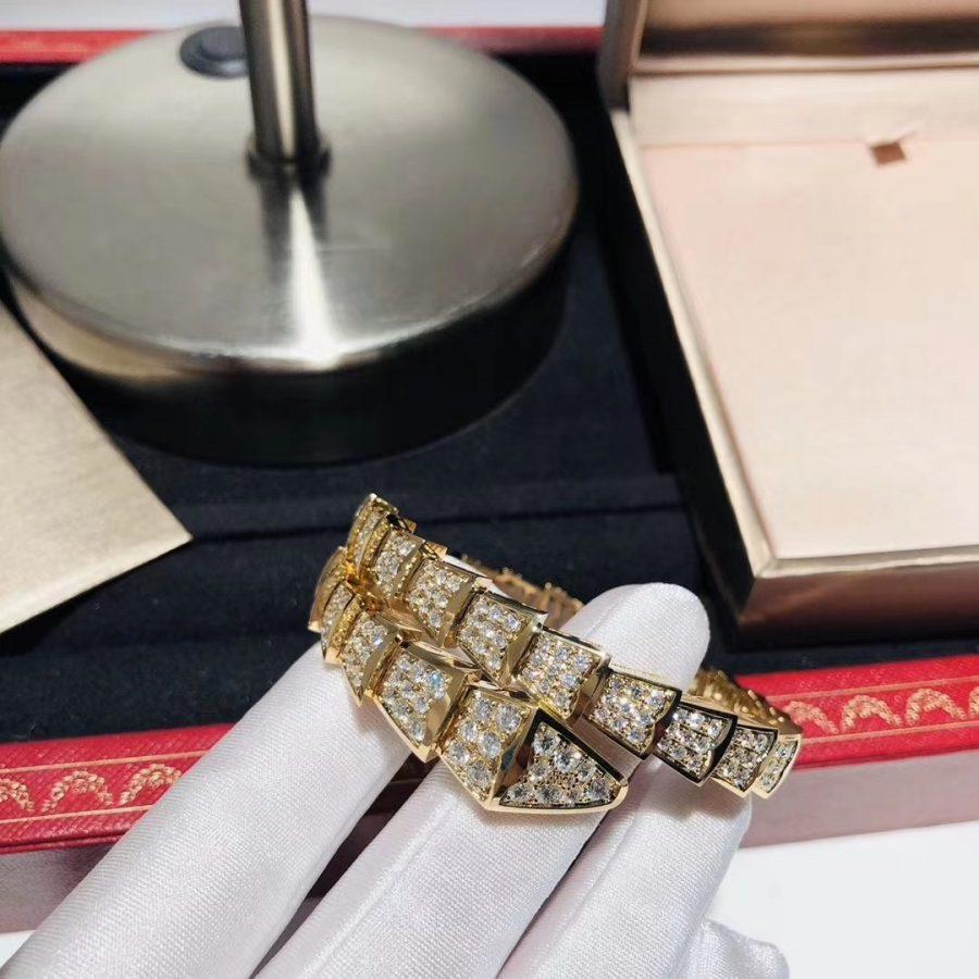[Vellora Opalyn]SERPENTI BRACELET 8MM GOLD DIAMOND