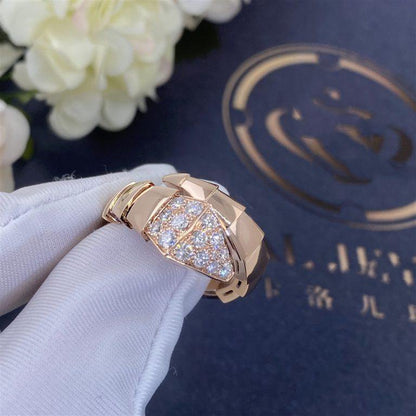 [Vellora Opalyn]SERPENTI RING PINK GOLD DIAMOND