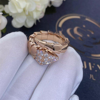 [Vellora Opalyn]SERPENTI RING PINK GOLD DIAMOND