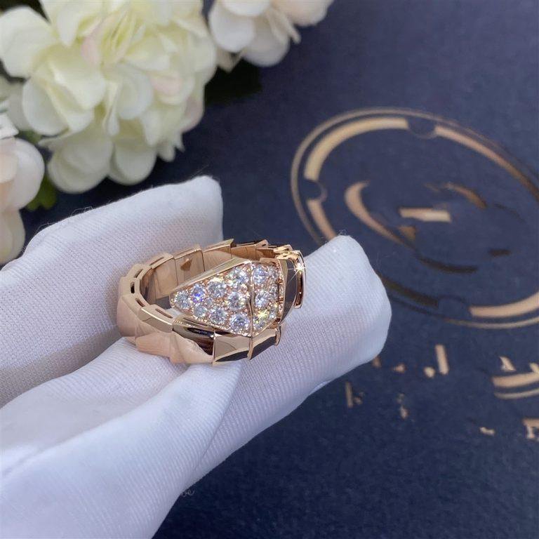 [Vellora Opalyn]SERPENTI RING PINK GOLD DIAMOND