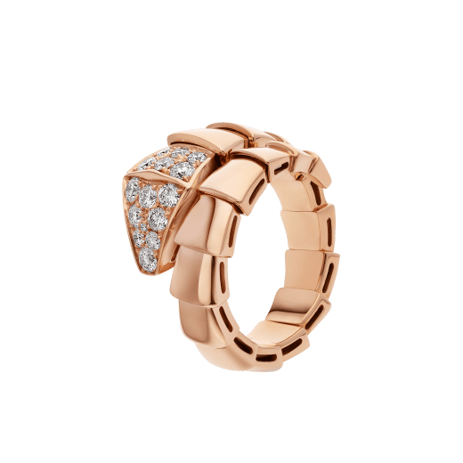 [Vellora Opalyn]SERPENTI RING PINK GOLD DIAMOND
