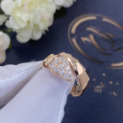 [Vellora Opalyn]SERPENTI RING PINK GOLD DIAMOND