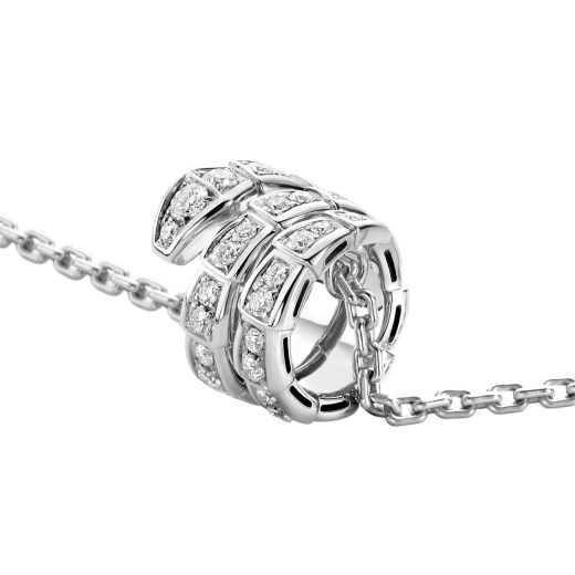[Vellora Opalyn]SERPENTI  NECKLACE DOUBLE RING DIAMOND