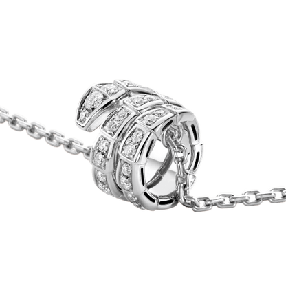 [Vellora Opalyn]SERPENTI  NECKLACE DOUBLE RING DIAMOND