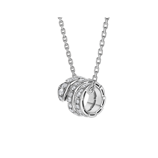 [Vellora Opalyn]SERPENTI  NECKLACE DOUBLE RING DIAMOND