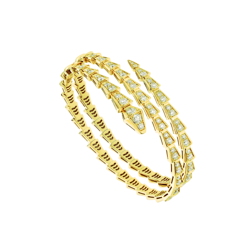 [Vellora Opalyn]SERPENTI BRACELET GOLD DIAMOND DOUBLE ROW