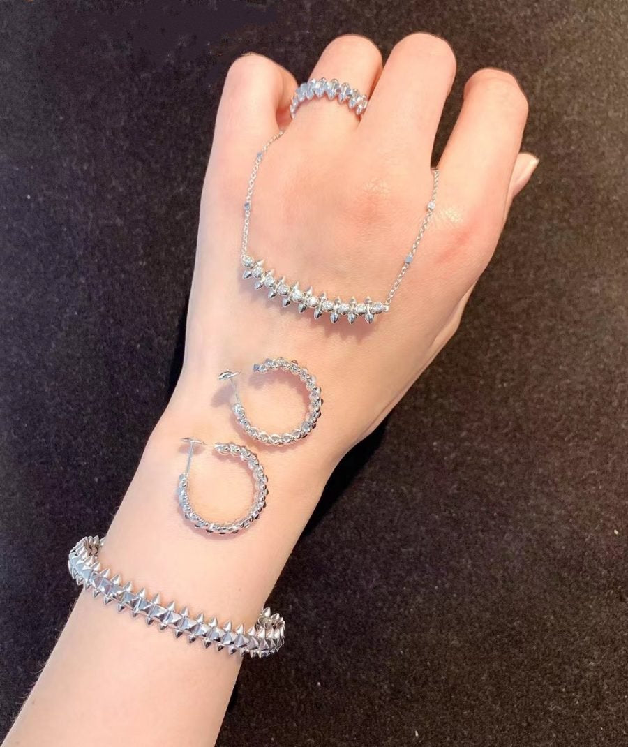 [Vellora Opalyn]CLASH SILVER BRACELET