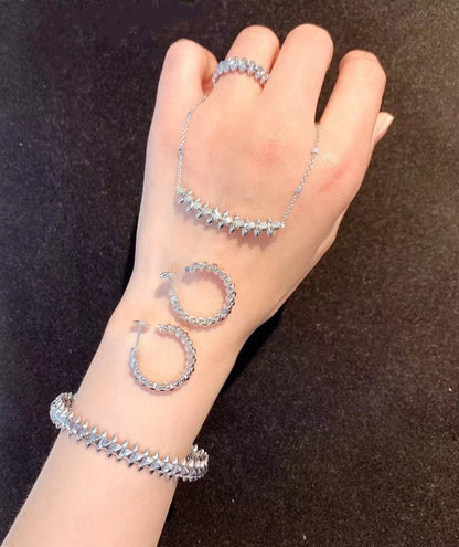 [Vellora Opalyn]CLASH SILVER BRACELET