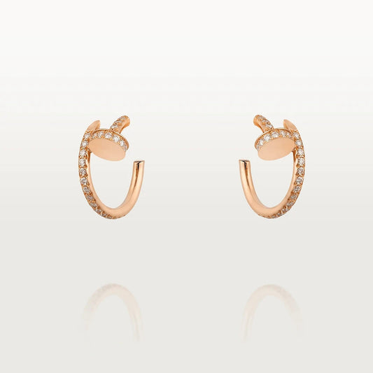 [Vellora Opalyn]JUSTE EARRINGS 12.75MM PINK GOLD DIAMOND