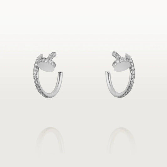 [Vellora Opalyn]JUSTE EARRINGS 12.75MM SILVER DIAMOND