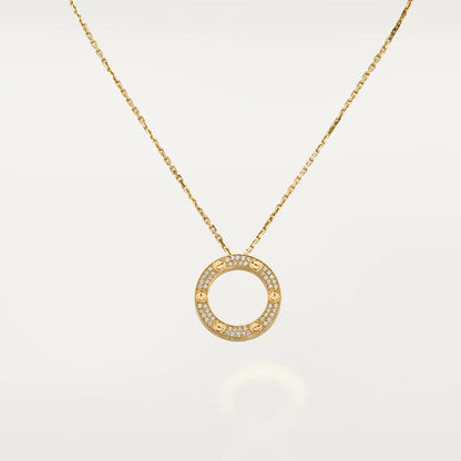 [Vellora Opalyn]LOVE NECKLACE ADJUSTABLE ROSE GOLD