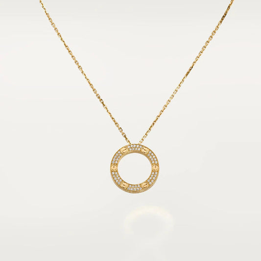 [Vellora Opalyn]LOVE NECKLACE ADJUSTABLE ROSE GOLD