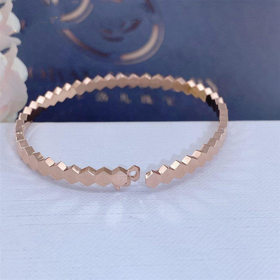 [Vellora Opalyn]BEE LOVE PINK GOLD BRACELET