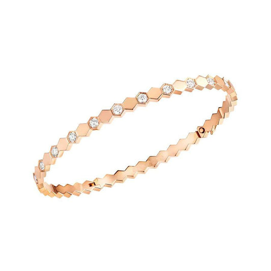 [Vellora Opalyn]BEE LOVE PINK GOLD DIAMOND BRACELET