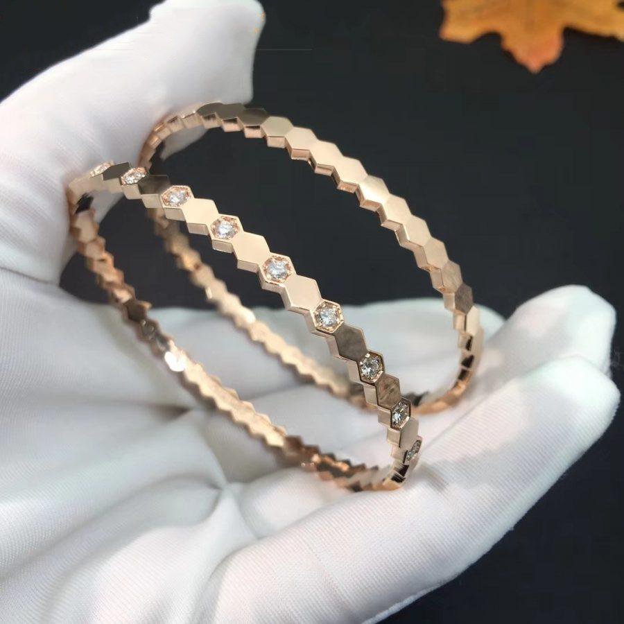 [Vellora Opalyn]BEE LOVE SILVER DIAMOND BRACELET