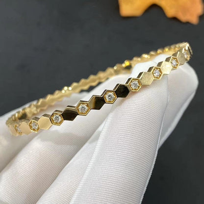 [Vellora Opalyn]BEE LOVE GOLD DIAMOND BRACELET