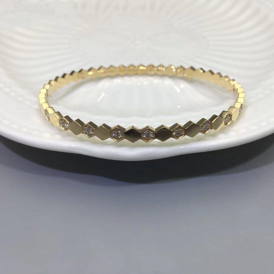 [Vellora Opalyn]BEE LOVE GOLD DIAMOND BRACELET