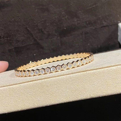 [Vellora Opalyn]BEE LOVE GOLD BRACELET FULL DIAMOND