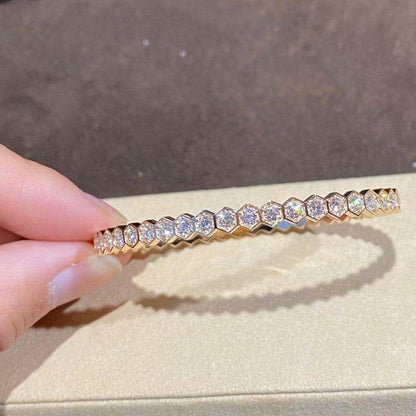 [Vellora Opalyn]BEE LOVE GOLD BRACELET FULL DIAMOND