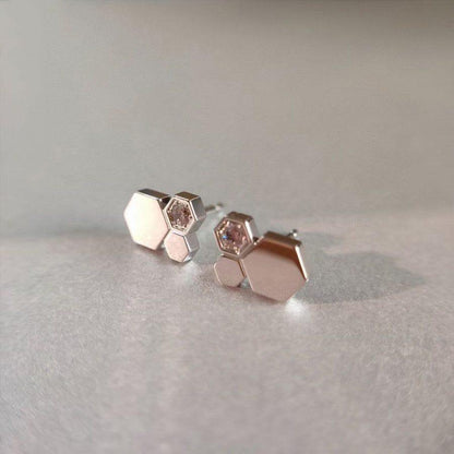 [Vellora Opalyn]BEE LOVE SILVER DIAMOND EARRINGS