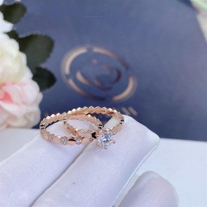 [Vellora Opalyn]BEE LOVE RING PINK GOLD 1 DIAMOND