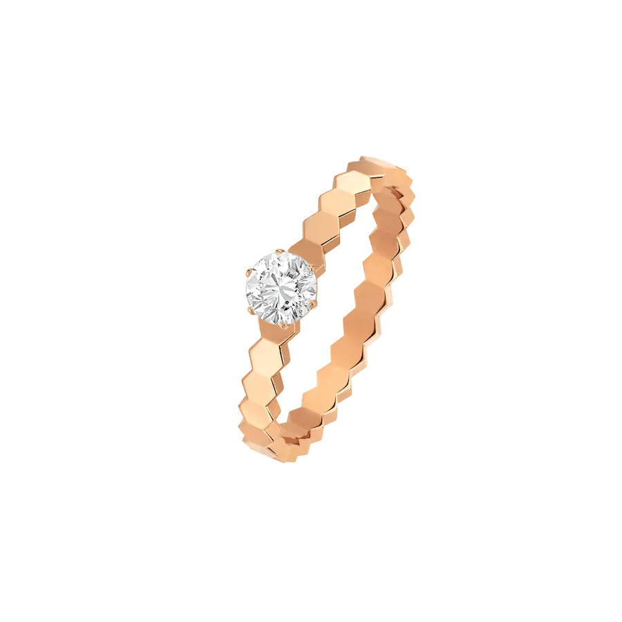 [Vellora Opalyn]BEE LOVE RING PINK GOLD 1 DIAMOND