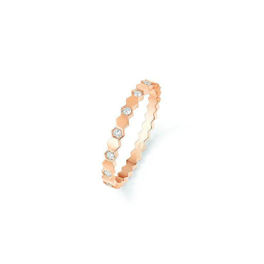 [Vellora Opalyn]BEE LOVE RING PINK GOLD DIAMOND