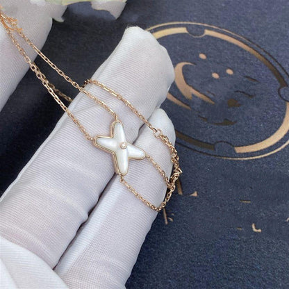 [Vellora Opalyn]JEUX BRACELET WHITE MOP PINK GOLD 1 DIAMOND