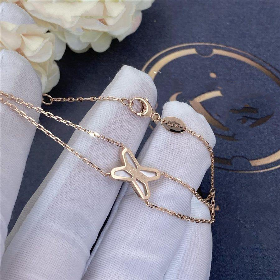 [Vellora Opalyn]JEUX BRACELET WHITE MOP PINK GOLD 1 DIAMOND