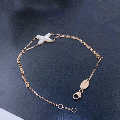 [Vellora Opalyn]JEUX BRACELET WHITE MOP PINK GOLD 1 DIAMOND