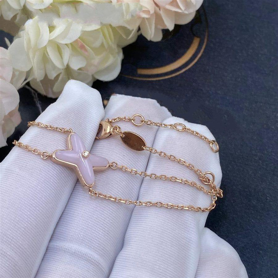 [Vellora Opalyn]JEUX BRACELET PINK MOP PINK GOLD 1 DIAMOND
