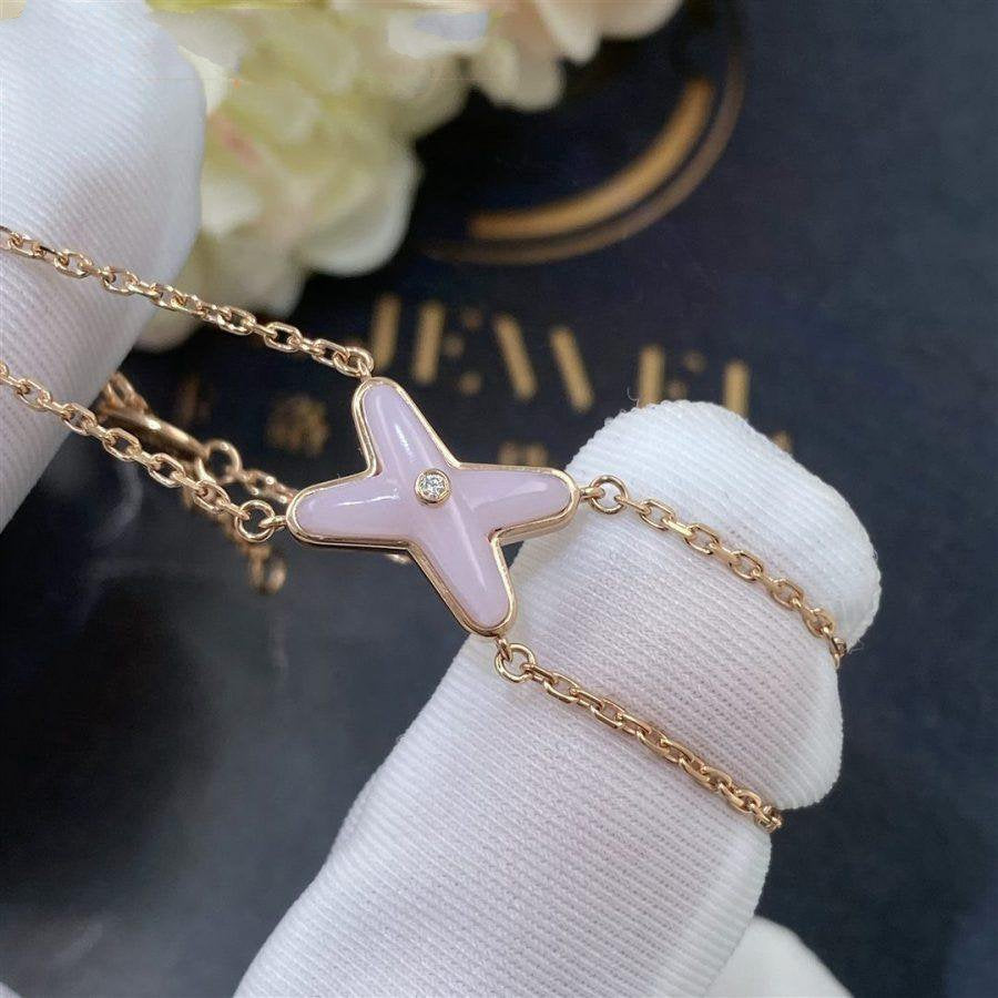 [Vellora Opalyn]JEUX BRACELET PINK MOP PINK GOLD 1 DIAMOND