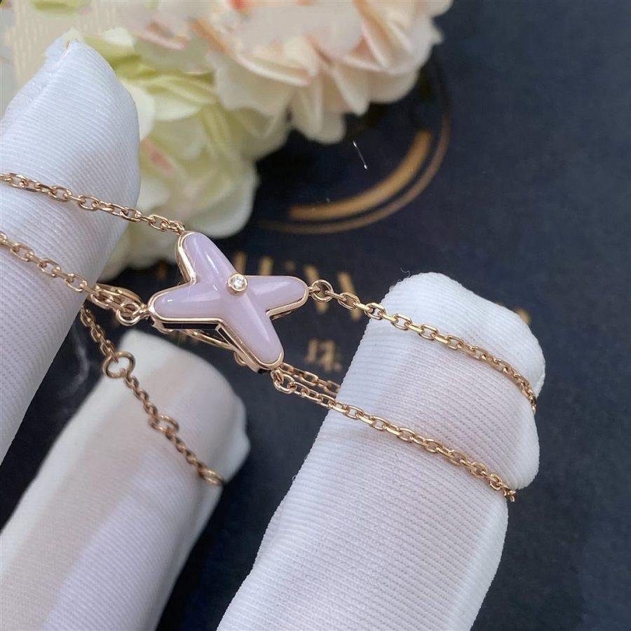 [Vellora Opalyn]JEUX BRACELET PINK MOP PINK GOLD 1 DIAMOND