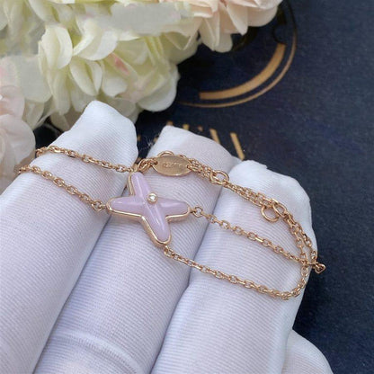 [Vellora Opalyn]JEUX BRACELET PINK MOP PINK GOLD 1 DIAMOND