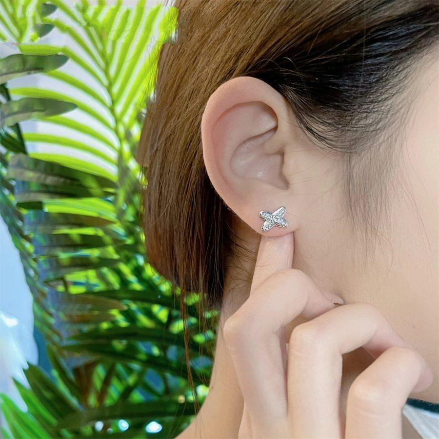 [Vellora Opalyn]JEUX DE SILVER DIAMOND EARRINGS