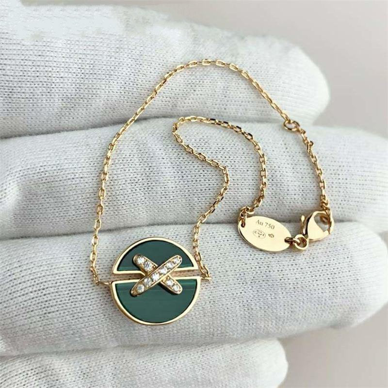 [Vellora Opalyn]JEUX DE BRACELET MALACHITE PINK GOLD DIAMONDS