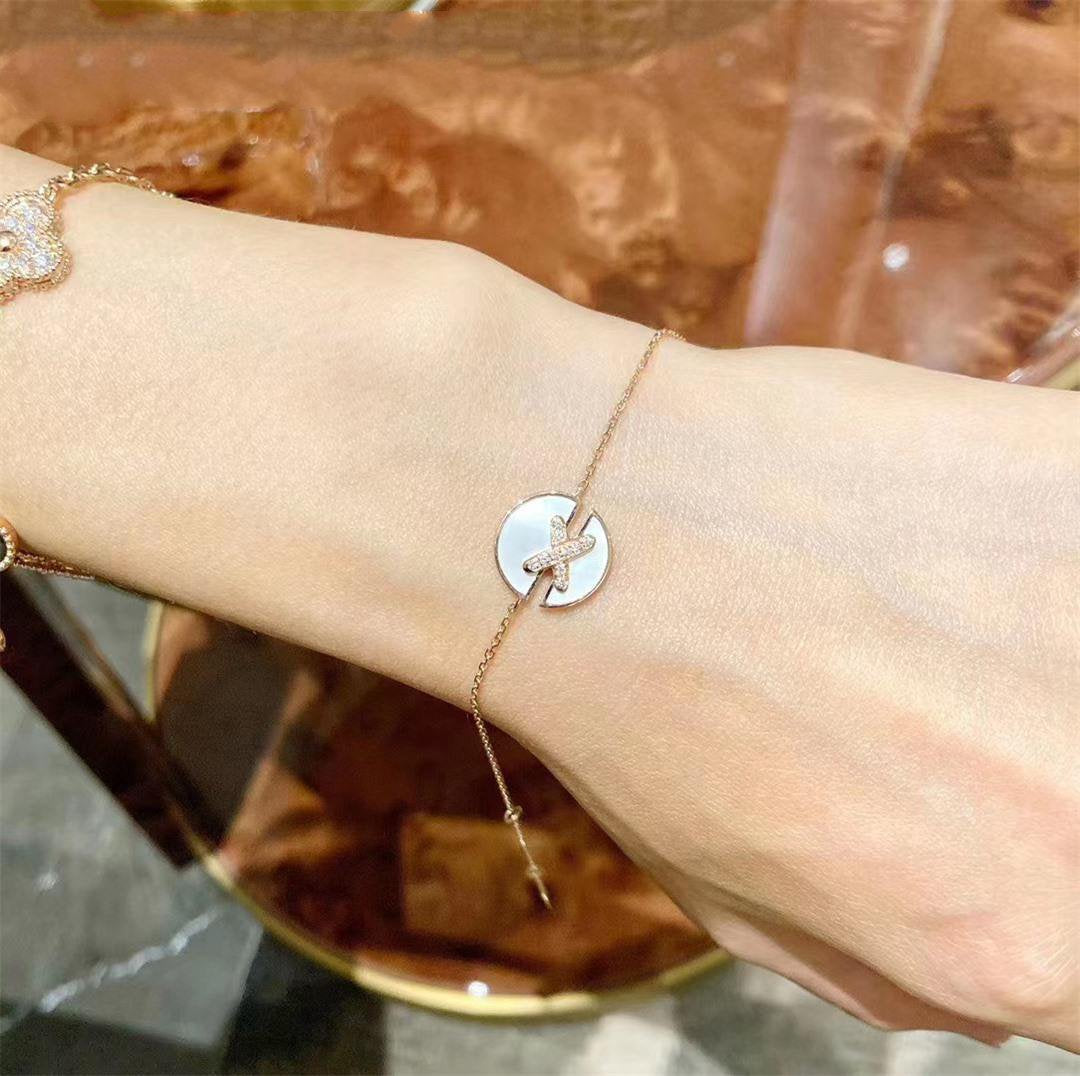 [Vellora Opalyn]JEUX DE BRACELET MOP PINK GOLD DIAMONDS