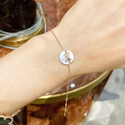 [Vellora Opalyn]JEUX DE BRACELET MOP PINK GOLD DIAMONDS