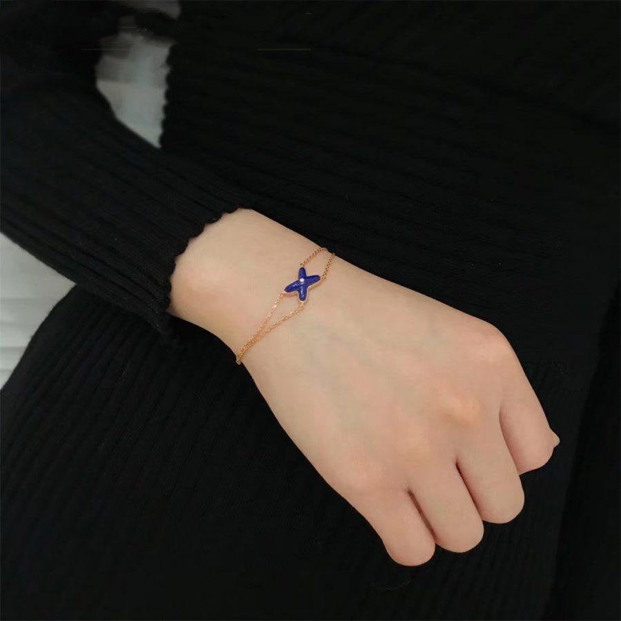 [Vellora Opalyn]Hollow Design Four-Leaf Clover Flower Shape Ring