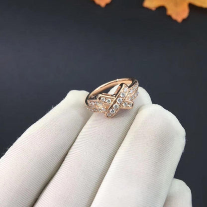 [Vellora Opalyn]JEUX DE RING PINK GOLD DIAMOND