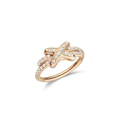 [Vellora Opalyn]JEUX DE RING PINK GOLD DIAMOND