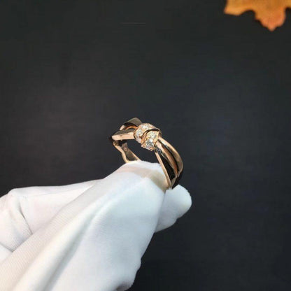 [Vellora Opalyn]LIENS RING PINK GOLD DIAMOND
