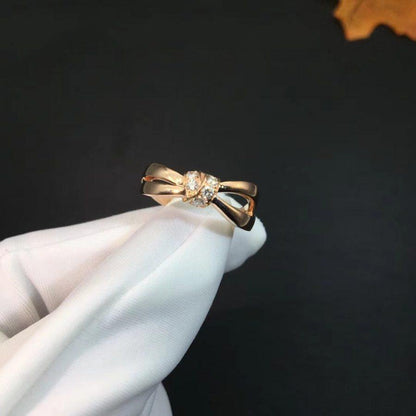 [Vellora Opalyn]LIENS RING PINK GOLD DIAMOND