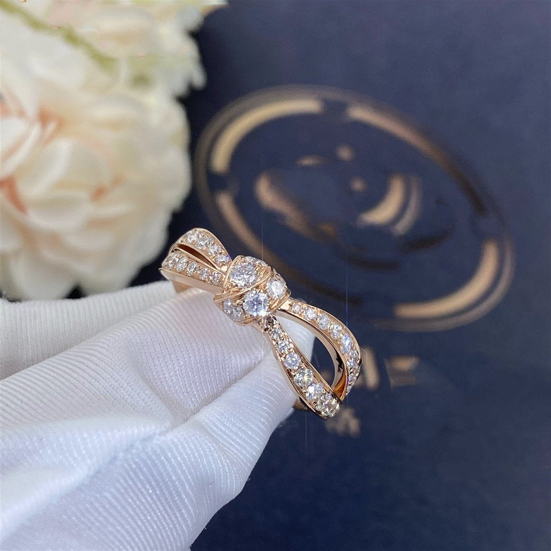 [Vellora Opalyn]LIENS PINK GOLD DIAMOND RING